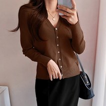 나바바 NK191 데일리룩 브이넥 긴팔 가디건