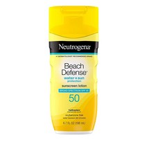 뉴트로지나 Neutrogena 비치 디펜스 방수 자외선 차단제 198mL SPF 30 레벨 오일 프리 PABA 옥시벤존 차단 로션 UVA UVB 50