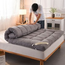 호텔 쿠션 1.5 미터1.8m 가정용 접이식 매트리스 토퍼, 사계절 10cm 그레이, 12cm