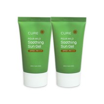 김정문 알로에 큐어 수딩 선젤 50ml X 2-SPF50+&PA++++ / 눈시림 없는