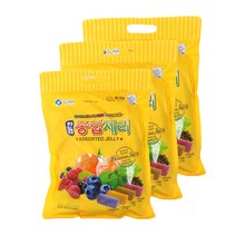 제주 한라 종합 제리 x 3개 감귤 블루베리 녹차 복분자 젤리, 600g
