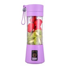 해독주스 해독주스다이어트 클렌즈주스다이어트 식 핸드 헬드 압착, 블레이드 2개, 보라색 380ml