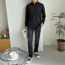 무난한 디자인 몬로 차르르 구김없는 셔츠 SD-221090- WBE5D34 -12693EA