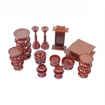 우성공예 제수용품 물푸레 턱 제기세트 22P, 단품, 1개