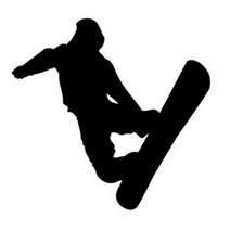 스노우보드(BURTON)-08 스티커, 레드