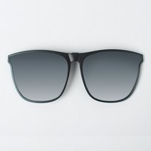 블랙딘 클립선글라스 클립온선글라스 탈부착선글라스 안경착용자용, PCS-뿔테/레트로 스모크 미러