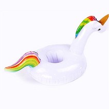 에어 미끄럼틀 컵용 에어 매트리스 플라밍고 음료 홀더 풀 플로트 바 받침 부양 장치 귀여운 장난감, 04 5