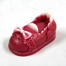 실리콘몰드 - 아기리본구두 (50g) / 비누몰드 / 석고방향제몰드 / 답례품몰드