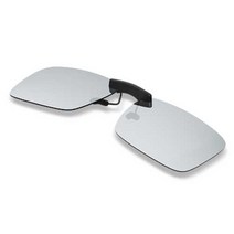 글라시야 사각형 및 원형 클립선글라스 15종, 사각 실버미러(금속테용)