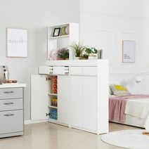 스스디 스스디 룸디바이더 수납장 파티션 칸막이 공간분리, 그레이