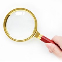 루페 루뻬Findame-휴대용 핸드 헬드 레트로 핸들 확대경 60mm 70mm 80mm 90mm 100mm 10X 눈 루페 유리, 03 80mm