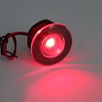딩기요트 방수 해양 보트 요트 데크 단계 계단 장식 조명, 빨간색
