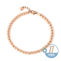 [비앤비골드]14K18K 통통하트 4.0mm 볼체인 팔찌 PNB27364