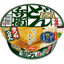 일본 컵라면 닛신돈베이 유부우동 큰컵 96g x 12개