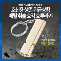 [하이레저] 호신용 생존 위급상황 메탈 휘슬 호각 호루라기, 랜덤