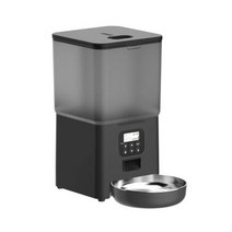 애완동물 자동급식기 와이파이 버튼 자동 애완 동물 피더 스마트 피드 개 고양이 앱 음성 레코더 음식 디스펜서 그릇 애완동물 녹음기, 없음, 6L Button Feeder+With 5V USB P