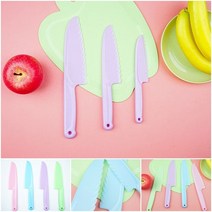 칼 유아 아동 요리 안전 어린이 소꿉 주방 놀이 용품, 핑크-소