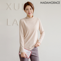 마담그레이스 T53095 컬러링 베이직 반폴라 코튼티(7부/긴팔)