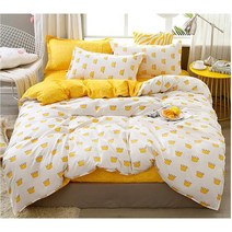 banhany 사계절 패턴 이불커버/침대시트/베개커버 침구세트 모음 싱글 퀸 모음전2 21091502, 1