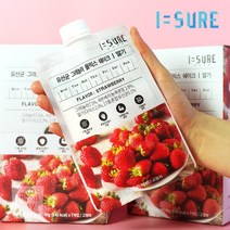 [아이슈어] 유산균 그래놀라 풀믹스 딸기 쉐이크 40g/21입 [3주분]