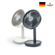 독일 크루커 KGF-2806SW / KGF-2806SN 탁상용 USB DC 선풍기 6인치, 화이트