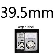 10 조각 27mm ~ 40mm 라거 레이블 PS 소재 PCCB 동전 슬라브 sovenir 수집 케이스 상자 화이트 색상 44 다른 크기, CHINA, 39.5mm