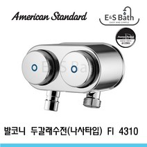 아메리칸스탠다드 발코니 수전 두갈래 다용도 수전 FI 4310 (나사타입) + 옵션, 옵션2(냉수)