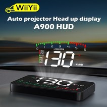 자동차용품 배터리 램프wiiyii a900 obd2 hud auto accessories head up display speed rpm 자동차 전자 액세서리 가제트 프로젝터, 협력사, 1개