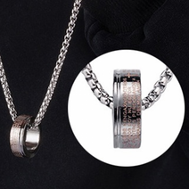 체인 목걸이 선물 여자 친구 남성 모던 남자 남자목걸이 커플 레터링 기도문