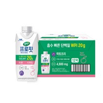 셀렉스 프로핏 웨이프로틴 복숭아 330ml 12개