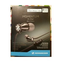 젠하이저 모멘텀 인이어 M2 IEi - Black Chrome for: iPod 아이폰 iPad