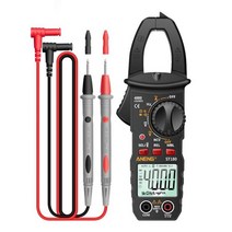 멀티테스터기 접촉/비접촉 타코메타/회전계/RPM/회전수측정기 aneng st180 digital multimeter мультиметр acdc clamp multimeter, 검은색