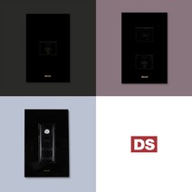 DS이엘씨 LINE S 블랙 통신 CATV 전화 인터넷 모음 스위치 콘센트 커버 교체 은색 디자인 인테리어 맹커버, 통신TV, 10_CATV 2방+8P+8P(직사각)