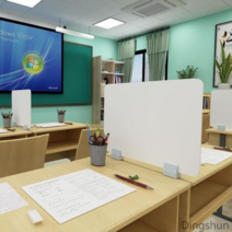 책상 파티션 칸막이 공간분리 가림막 학교 기숙사 공간분리 사무실 식당 공부방 도서실, 흰색 도톰보드 40x40CM