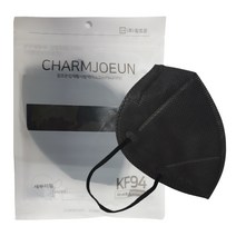 참조은 새부리형 입체 황사마스크(KF94 5매입 )(대형) / 5개, 검정색