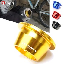 오토바이 머플러 테일 엔드 알루미늄 배기 팁 커버 야마하 t max tmax 560 techmax 2020 tmax560 TECH MAX 2020 2021, [3] Blue