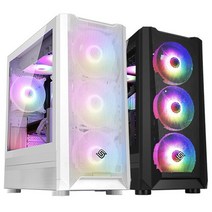 앱코 SUITMASTER V2000 베놈 ARGB 미들타워 케이스 블랙