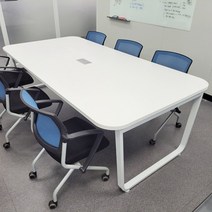 DHF 라인 회의용테이블 사무용 사무실 회의실 테이블, 그린