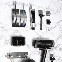 [이우아여사] 3M 강력접착 호텔식 스테인레스 욕실용품 정리용품, 03_치약거치대 (CRM0061)