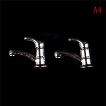 선물 미니어쳐소품 목욕 샤워 모델링 화장실 욕조 수도꼭지 시뮬레이션 물 꼭지 장난감 112 인형 집 미니어처 인형 집 가구 장난감, 9