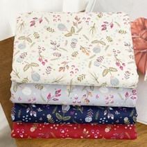 자투리 면20수 옥스포드 들꽃 택1, 면20수 옥스포드 들꽃 1151아이보리