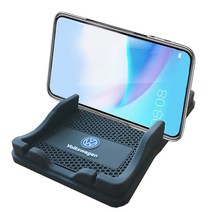 라이프시트 브랜드 벤츠 아우디 폭스바겐 휴대폰 스마트폰 논슬립패드 논슬립매트 논슬립거치대, 폭스바겐 논슬립거치대 블랙