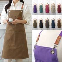 수엠W 남여공용 바리스타 앞치마, T15 바리스타앞치마, 네이비