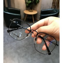 안경테 티타늄 초경량 고도근시 남여 오버사이즈 평광