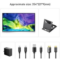 did모니터 전자메뉴판 4K 15.6 휴대용 모니터 USB c타입 HDMI 컴퓨터 IPS 화면 디스플레이 HDR 게임 노트북 맥 PC PS4 Xbox 스위치 폰, 4k 15.6 holder_영국 플러그