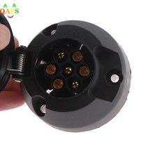 견인볼마운트 견인볼 견인고리 dk마린 갤로퍼견인고리 견인봉 견인볼커버 견인볼마운트 견인바볼 12v towbar 견인 소켓 라운드 유럽 표준 트레일러 소켓 검정 서리로 덥은 재료, 없음