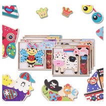 해피타운 8종 실꿰기놀이 원목교구, 공룡