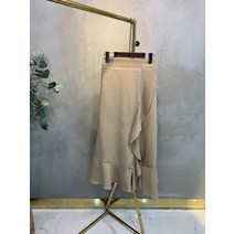 씨샵인더룸 / 프릴 머메이드 랩 밴딩 롱스커트 3color