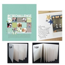 [성실한오피스] 무지 스크랩북 성장 앨범 포토북 만들기, 1개, 무지 스크랩북_5P