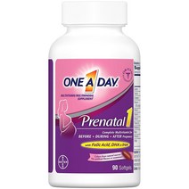 ONE A DAY Prenatal Vitamins for Women 원 어 데이 프리네이탈 산전 여성 종합비타민 90정, 상세설명참조, 1개